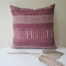 Load image into Gallery viewer, Plum Block Printed Pillow